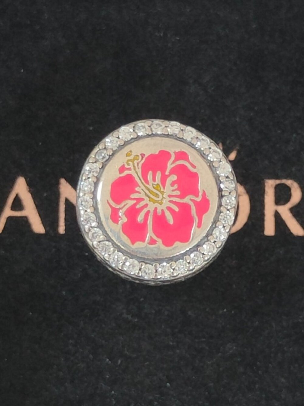 Pandora Maui Limited Flowers Bead Charm Bracelet Pendant S925 Silver with box